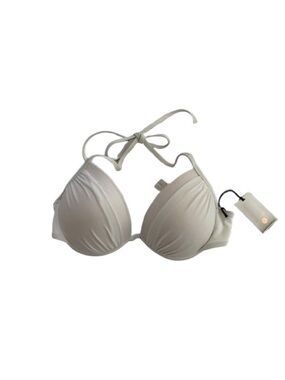Shade & Shore White Halter Push-Up Bikini Top